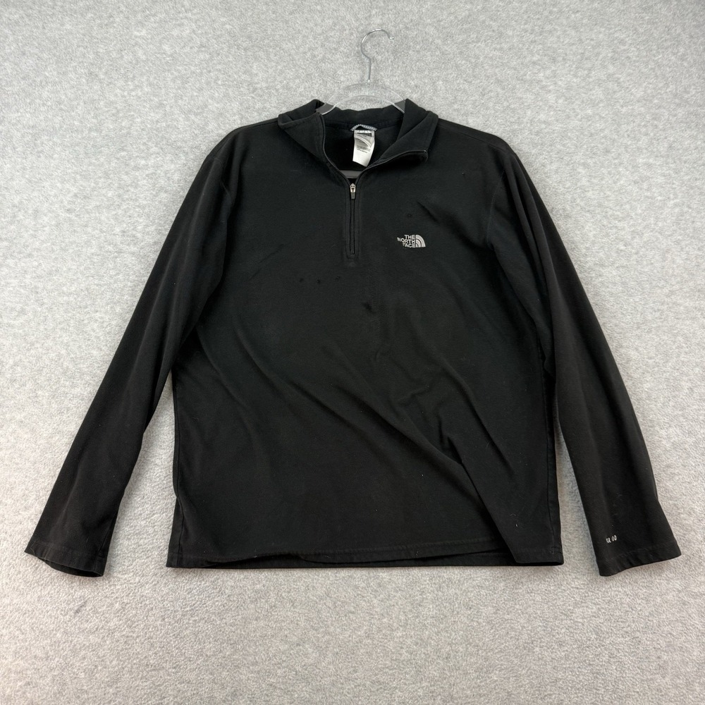 The North Face TKA 100 Black Mens M Quarter Zip Pullover Fleece Jacket Gorpcore
